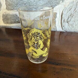 Vintage Wizard of Oz "the cowardly lion" drinking glass 1950s